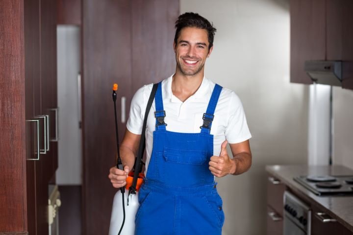 man holding a thumbs up